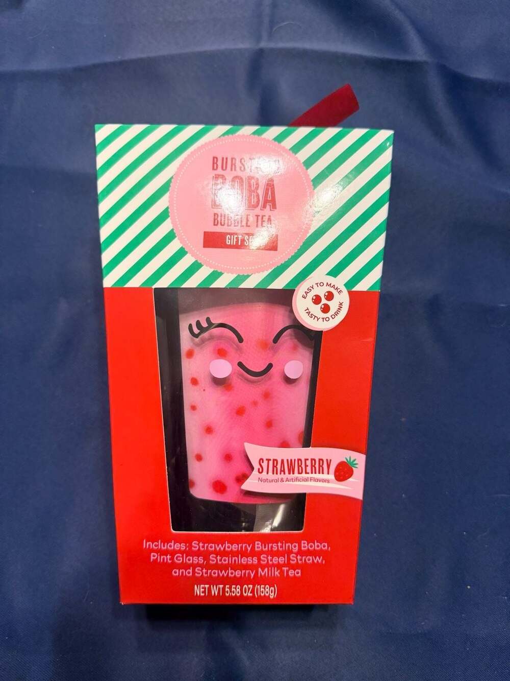 Bay Island Bursting Boba Bubble Tea Gift Set Strawberry
